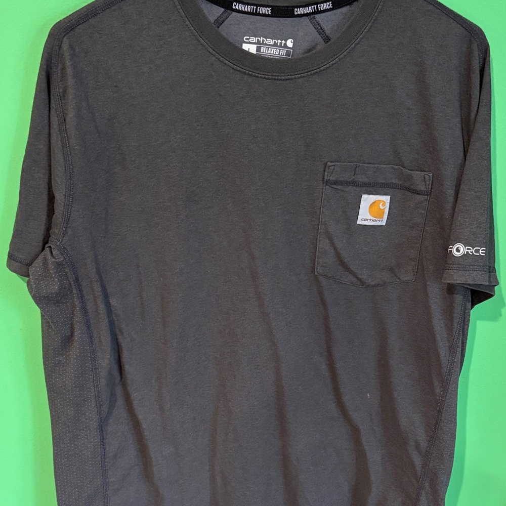 Carhartt Force Black Pocket Tee size large